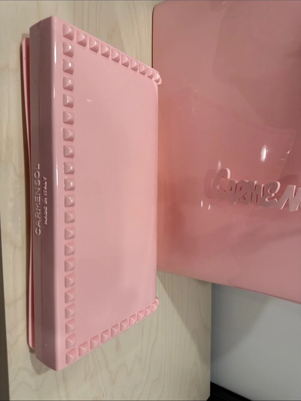 Carmen Sol Angelica Tote & Nora Pouch light pink